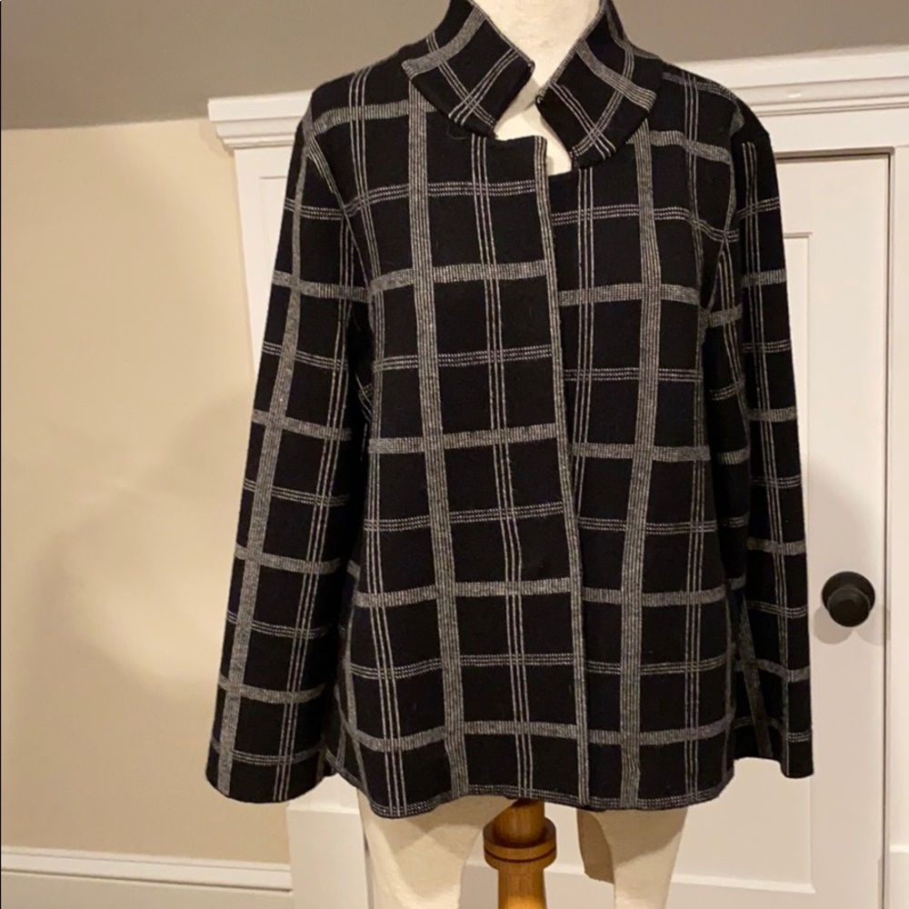 Black & white Anthropologie jacket